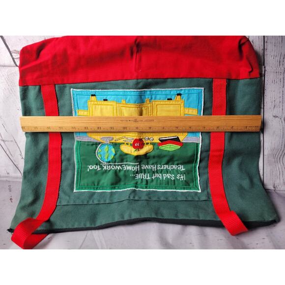 Vintage Teacher Tote Bag Teachers Have Homework Too Aplica Classroom Design - Picture 6 of 8